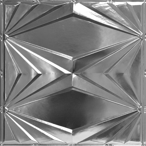 Shanko Metallic decorative panel with geometric pattern.