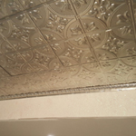 Tin Ceiling Large Floral with Egg Dart cornice