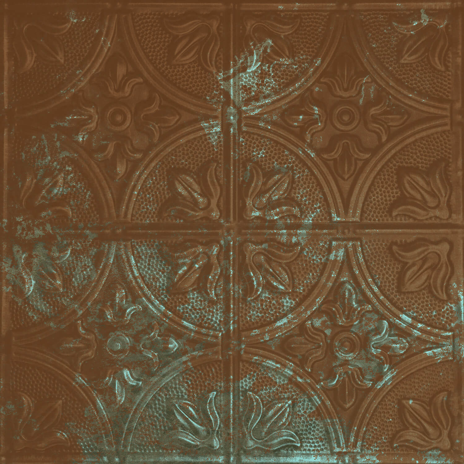 Tin Ceiling Xpress - Antique Copper Patina Finish